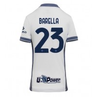 Camiseta Inter Milan Nicolo Barella #23 Segunda Equipación Replica 2024-25 para mujer mangas cortas